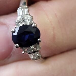 Elegant Sapphire and Diamond Ring
